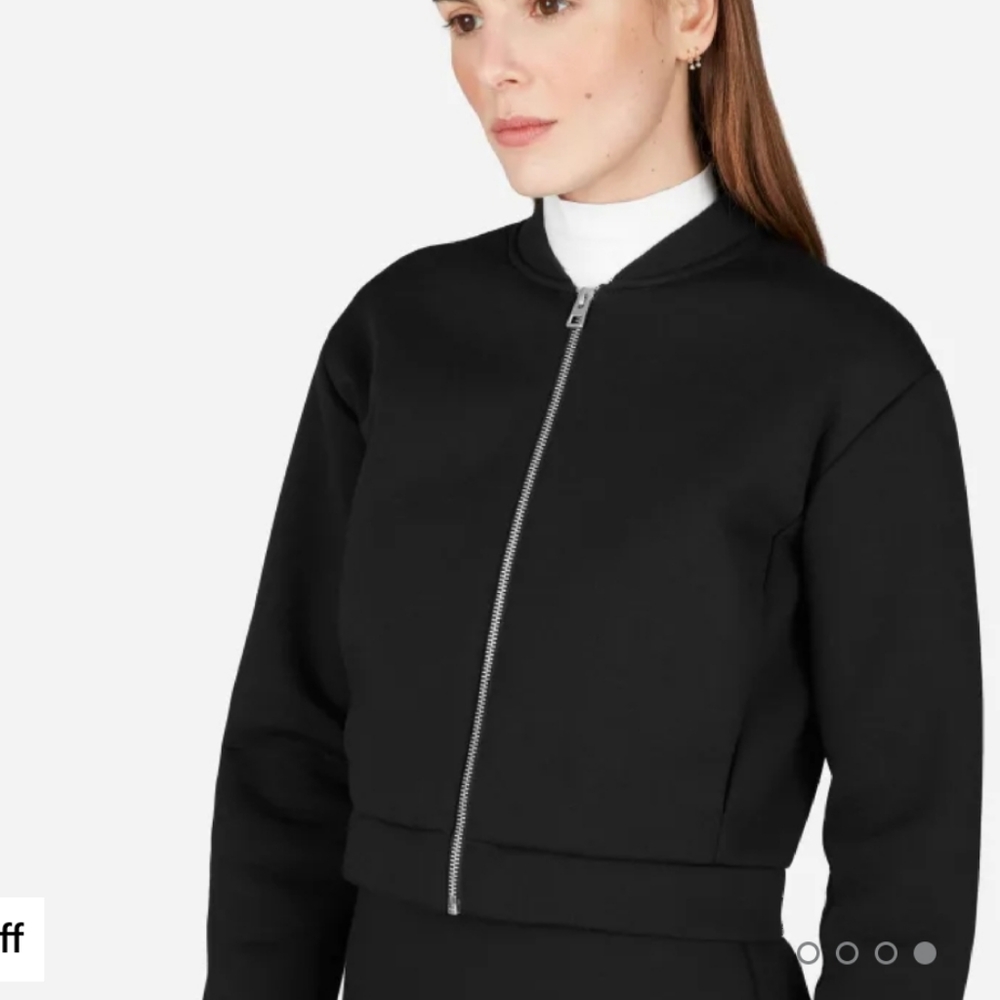 Everlane Cropped Bomber Jacket